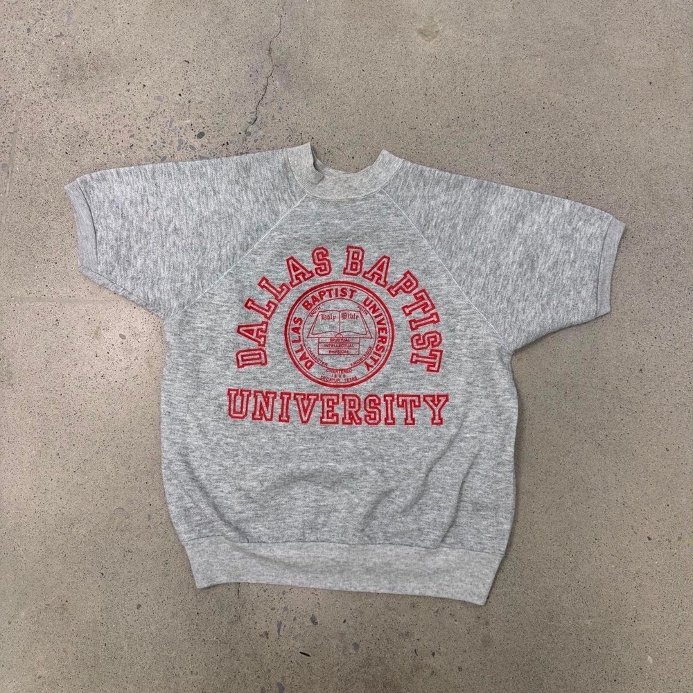 True Vintage 1970s Dallas Baptist University Crewneck (Size Medium)